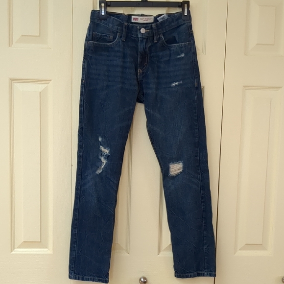 Levi's Kids Blue Distressed Jeans - Picture 1 of 5
